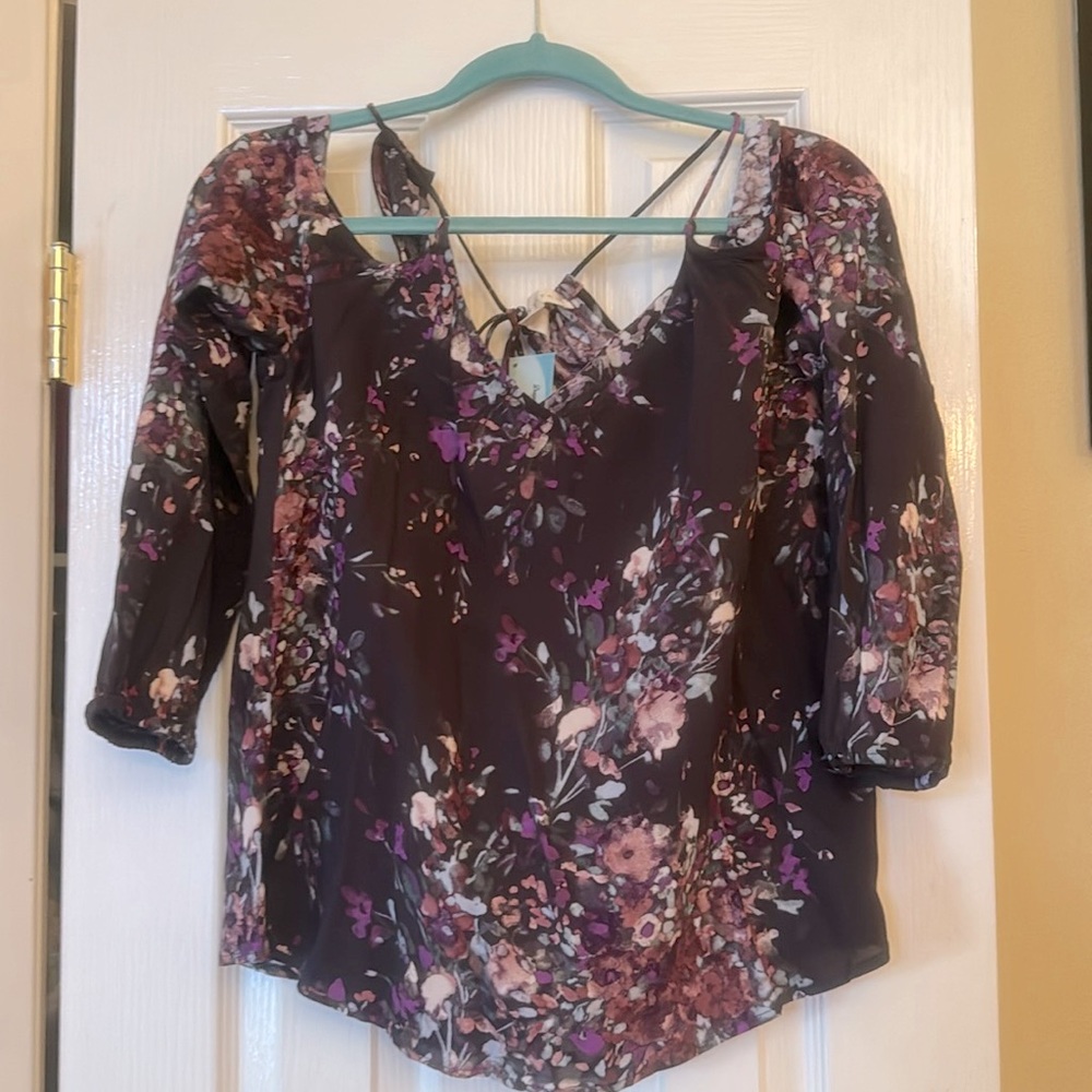 Pretty wild purple blouse